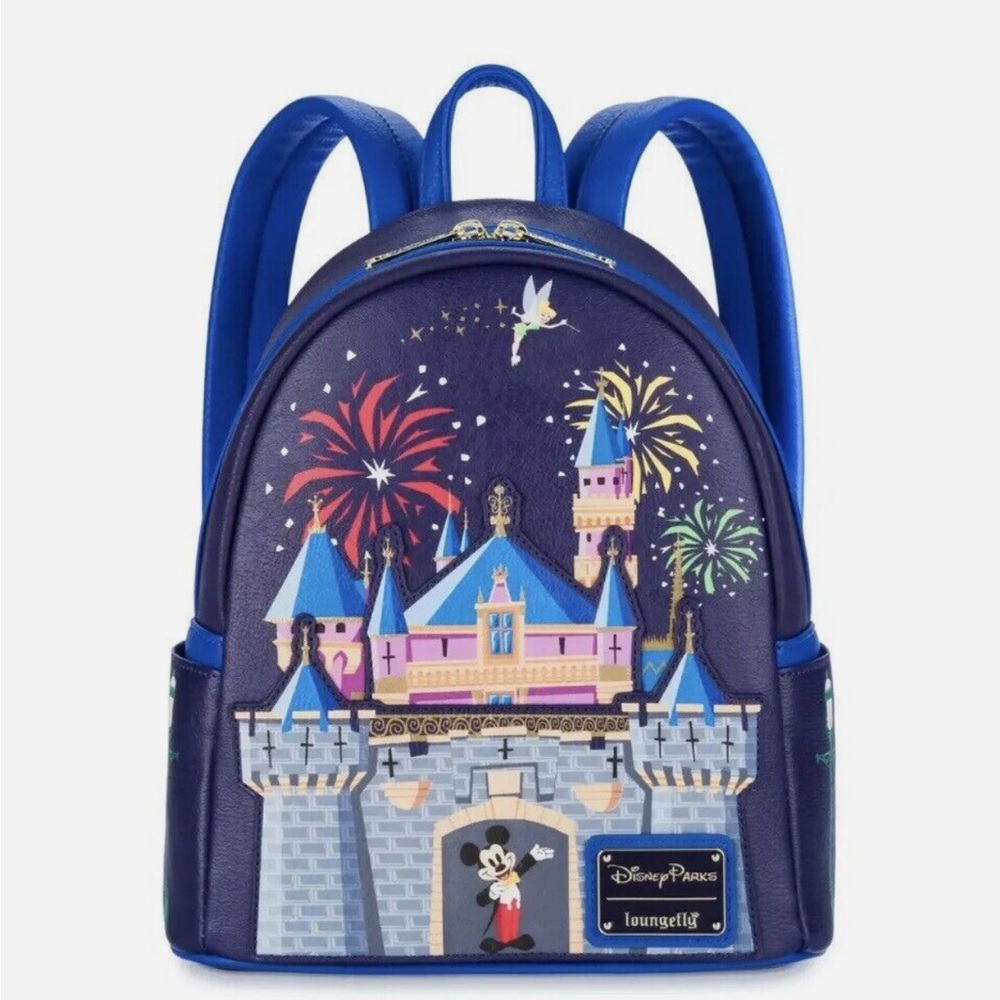Disney Parks Disneyland Sleeping Beauty Castle - Mickey- Loungefly MiniBackpack